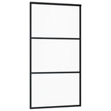 Vidaxl -Schiebetür mit Teig 102x205 cm Aluminium und ESG -Glas