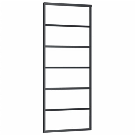 Vidaxl -Schiebetür mit Teig 76x205 cm Aluminium und ESG -Glas