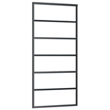 Vidaxl -Schiebetür mit Teig 90x205 cm Aluminium und ESG -Glas