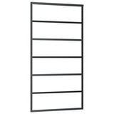 Vidaxl -Schiebetür mit Teig 102x205 cm Aluminium und ESG -Glas