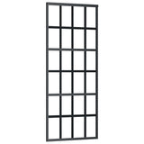 Vidaxl -Schiebetür mit Teig 76x205 cm Aluminium und ESG -Glas