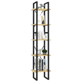 Vidaxl boekenkast met 5 schappen 40x30x175 cm massief grenenhout