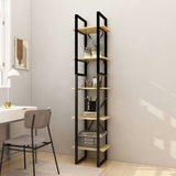 Vidaxl boekenkast met 5 schappen 40x30x175 cm massief grenenhout