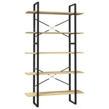 Vidaxl boekenkast met 5 schappen 100x30x175 cm massief grenenhout