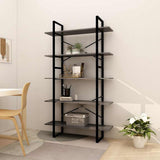Vidaxl boekenkast met 5 schappen 100x30x175 cm massief grenenhout