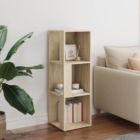 Vidaxl hoekkast 33x33x100 cm bewerkt hout sonoma eikenkleurig