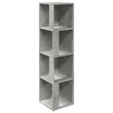 Vidaxl hoekkast 33x33x132 cm bewerkt hout betongrijs