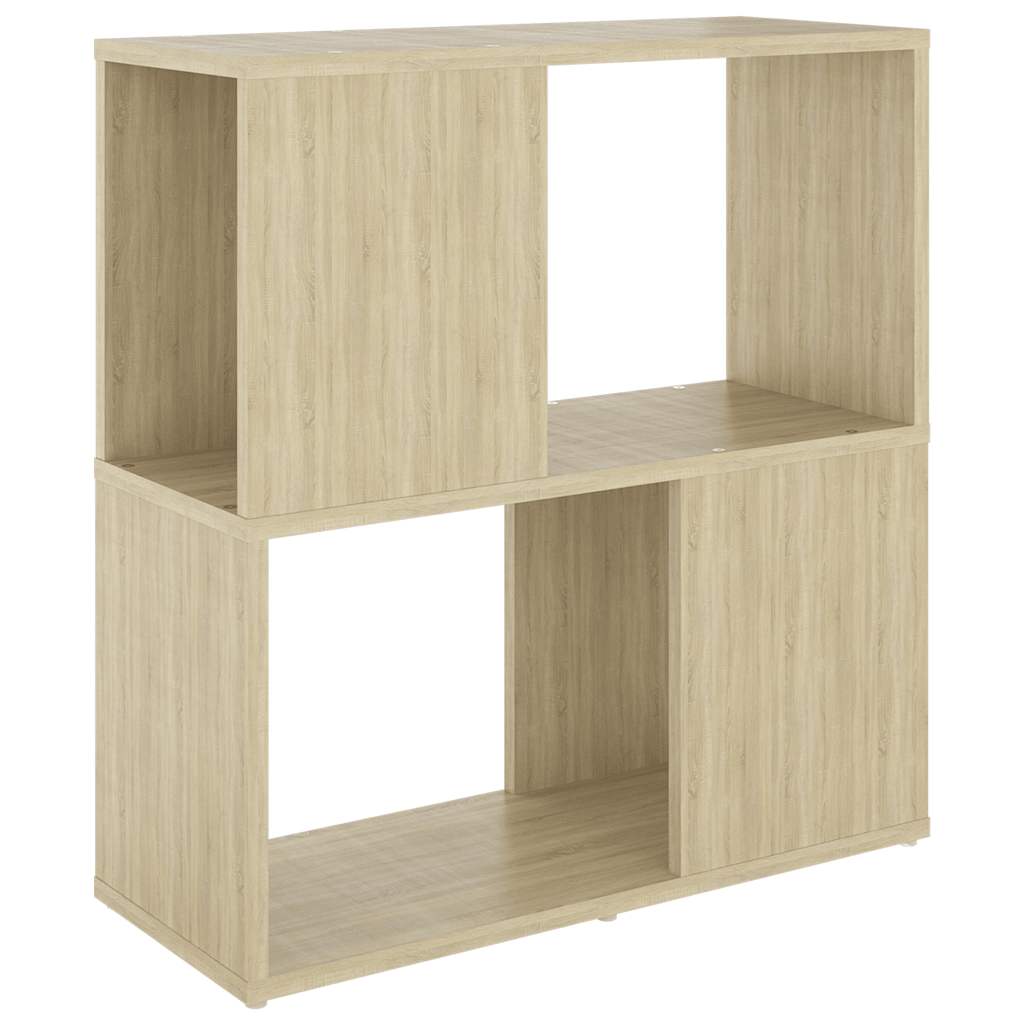 Vidaxl boekenkast 60x24x63 cm bewerkt hout sonoma eikenkleurig