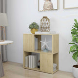 Vidaxl boekenkast 60x24x63 cm bewerkt hout sonoma eikenkleurig