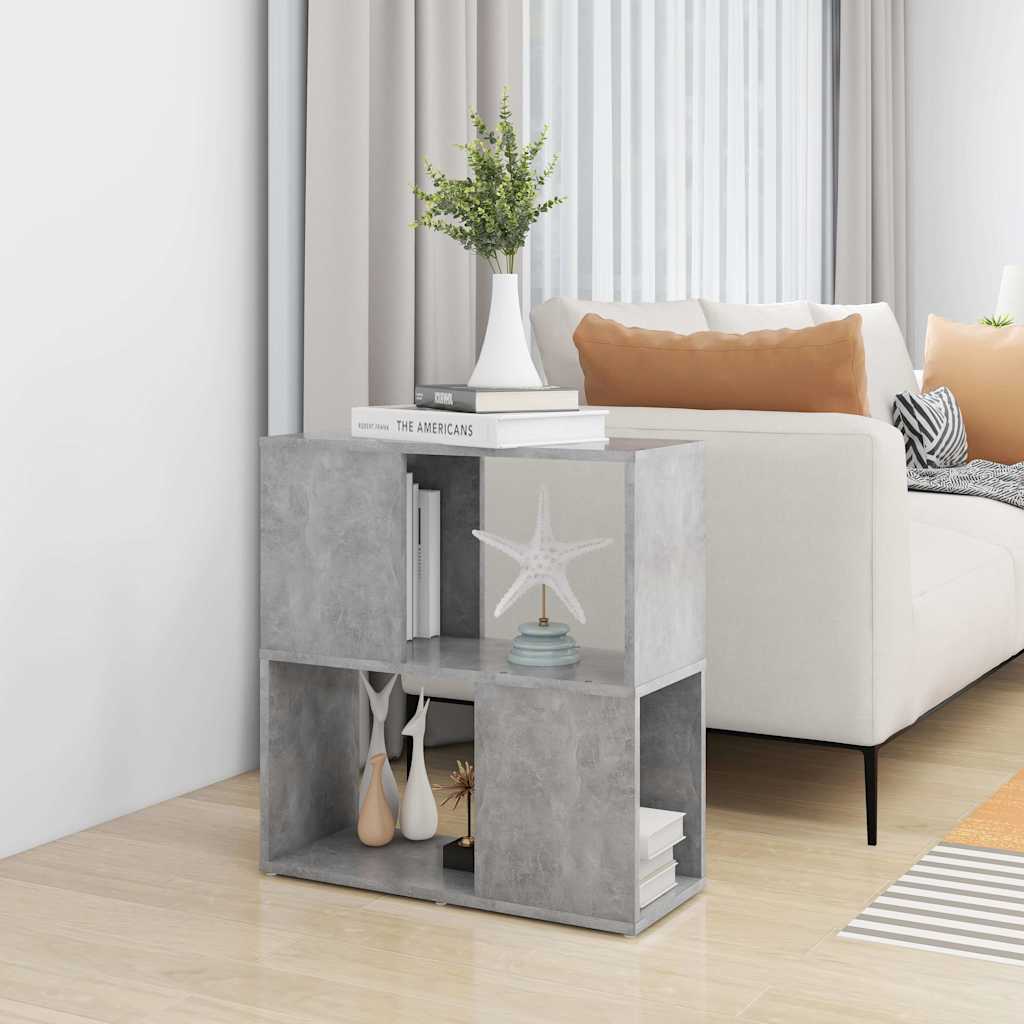 Vidaxl boekenkast 60x24x63 cm bewerkt hout betongrijs