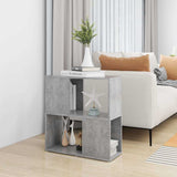 Vidaxl boekenkast 60x24x63 cm bewerkt hout betongrijs