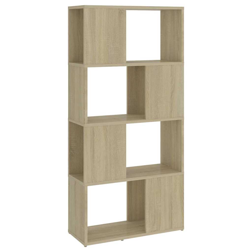 Vidaxl boekenkast kamerscherm 60x24x124,5 cm bewerkt hout sonoma eiken