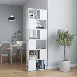 Vidaxl boekenkast kamerscherm 60x24x186 cm wit