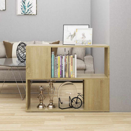 Vidaxl tv-meubel 80x24x63 cm bewerkt hout sonoma eikenkleurig