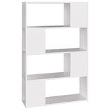 Vidaxl boekenkast kamerscherm 80x24x124,5 cm bewerkt hout wit