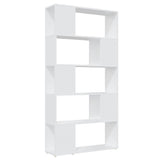 Vidaxl boekenkast kamerscherm 80x24x155 cm bewerkt hout wit