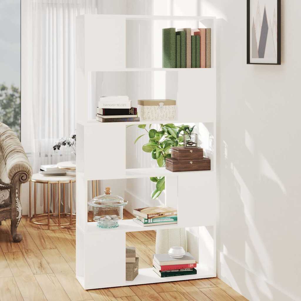 Vidaxl boekenkast kamerscherm 80x24x155 cm bewerkt hout wit
