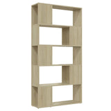 Vidaxl boekenkast kamerscherm 80x24x155 cm bewerkt hout sonoma eiken