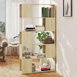 Vidaxl boekenkast kamerscherm 80x24x155 cm bewerkt hout sonoma eiken
