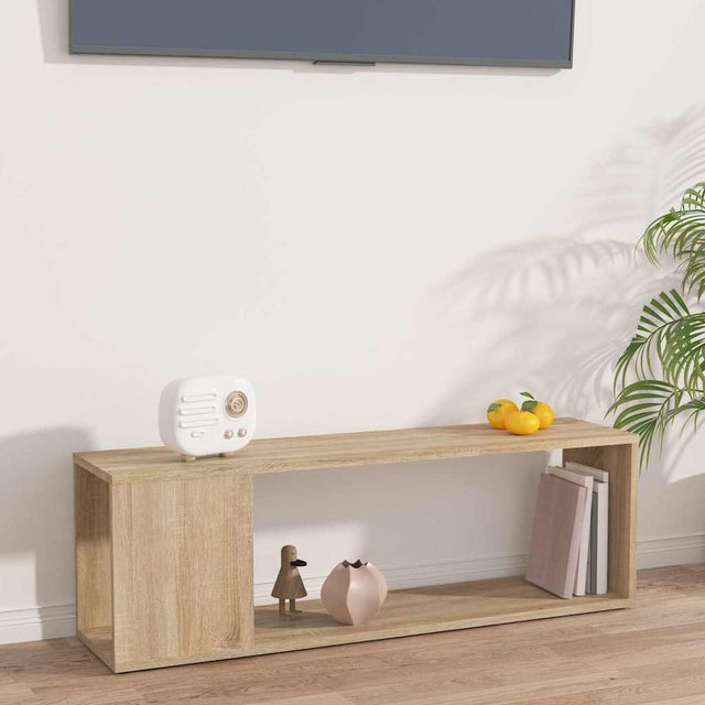 Vidaxl tv-meubel 100x24x32 cm bewerkt hout sonoma eikenkleurig