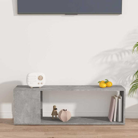 Vidaxl tv-meubel 100x24x32 cm bewerkt hout betongrijs