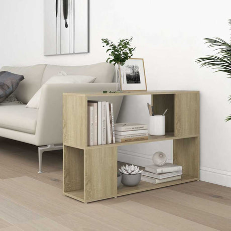 Vidaxl boekenkast 100x24x63 cm bewerkt hout sonoma eikenkleurig