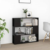 Vidaxl boekenkast kamerscherm 100x24x94 cm zwart