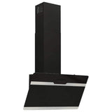 Vidaxl Wandextraktionshaube 60 cm Stahl und geschmittertes Glas schwarz