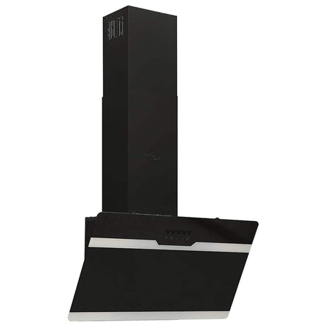 Vidaxl Wandextraktionshaube 60 cm Stahl und geschmittertes Glas schwarz
