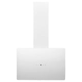 Vidaxl Wandextraktionshaube 60 cm Stahl und geschmittertes Glasweiß