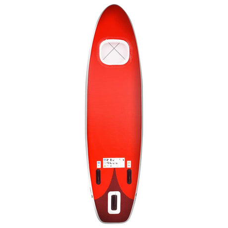 Vidaxl Stand Up Paddleboard Set aufblasbare 300x76x10 cm rot