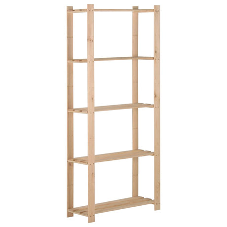 VIDAXL-LAGER RAKE 5-layer 80x28.5x170 cm Festkiefer