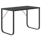 Vidaxl computerbureau 110x60x73 cm spaanplaat zwart