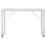 Vidaxl computerbureau 110x60x73 cm spaanplaat wit