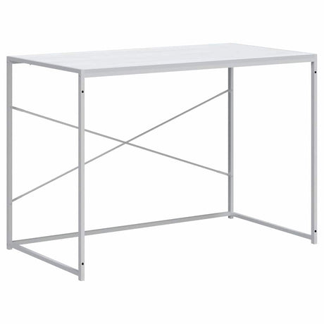 Vidaxl computerbureau 110x60x70 cm bewerkt hout wit