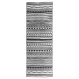 Vidaxl außerhalb des Teppichs Aakil 80x250 cm Polypropen Schwarz