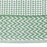 Vidaxl außerhalb des Teppichs Aakil 80x150 cm Polypropengrün