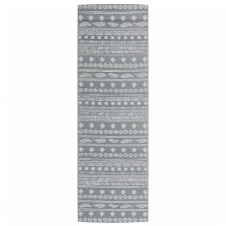 Vidaxl außerhalb des Teppichs Arakil 80x250 cm pp grau