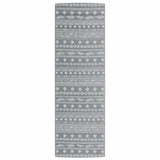 Vidaxl außerhalb des Teppichs Arakil 80x250 cm pp grau
