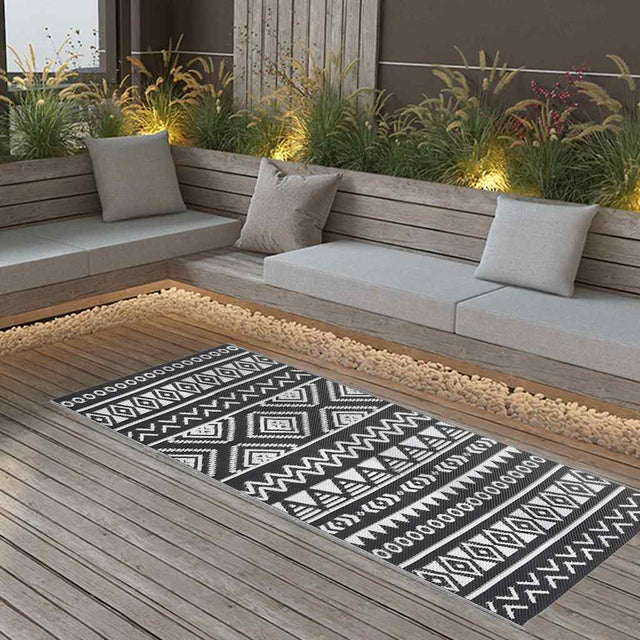 Vidaxx Outdoor-Teppich Arakil 80x150 cm Polypropylen schwarz
