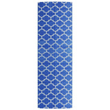 Vidaxl außerhalb des Teppichs Arakil 80x250 cm Polypropenblau