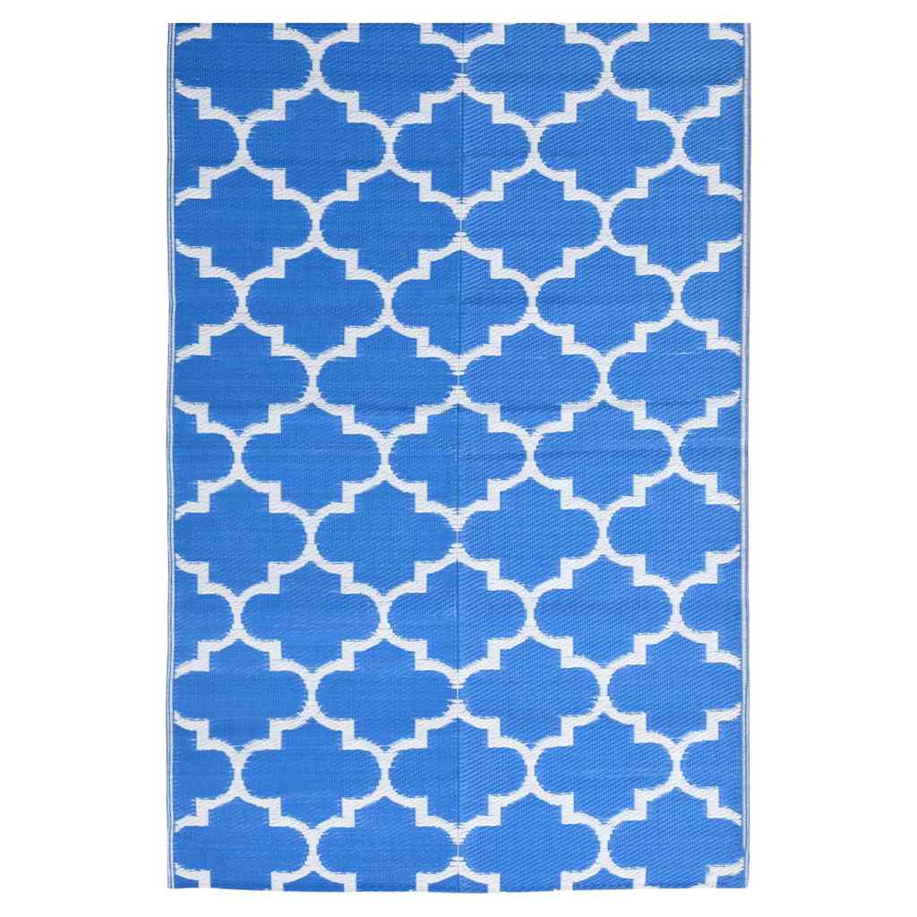 Vidaxl buitenkleed arakil 120x180 cm polypropeen blauw