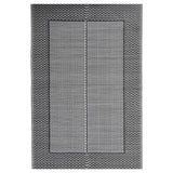 Vidaxl außerhalb des Teppichs Arakil 140x200 cm Polypropen Schwarz