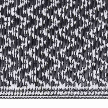 Vidaxl außerhalb des Teppichs Arakil 140x200 cm Polypropen Schwarz
