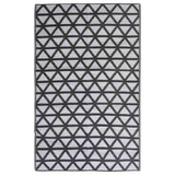 Vidaxl außerhalb des Teppichs Arakil 140x200 cm Polypropen Schwarz