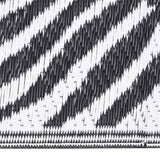 Vidaxl außerhalb des Teppichs Aakil 80x250 cm Polypropen Schwarz