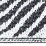 Vidaxl außerhalb des Teppichs Arakil 140x200 cm Polypropen Schwarz