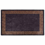 Vidaxl Teppich waschbarer Anti-Rutsch 120x180 cm Schwarz und Goldfarbe