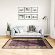 Vidaxl Teppich waschbarer Anti-Rutsch 120x180 cm Schwarz und Goldfarbe