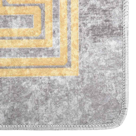 Vidaxl Teppich waschbarer Anti-Rutsch 80x150 cm Grau